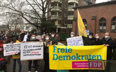 Am 22. Januar 2022 wurde in Leverkusen demonstriert – gegen den Etikettenschwindel