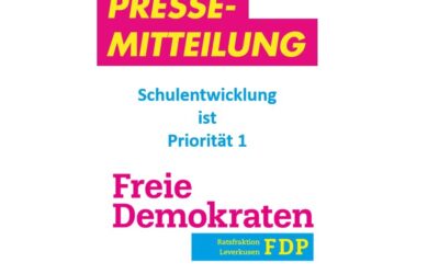 19.03.2025 Pressemitteilung: Schulentwicklung ist Priorität 1