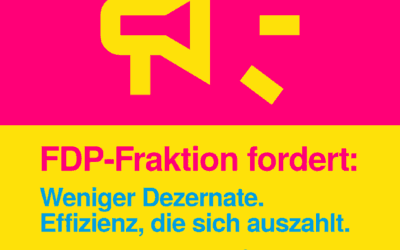 09.10.2025 PM: Dezernatsleitungen reduzieren – Verwaltung effizienter und sparsamer gestalten Effizienzsteigerung und moderne Verwaltungsstrukturen im Fokus